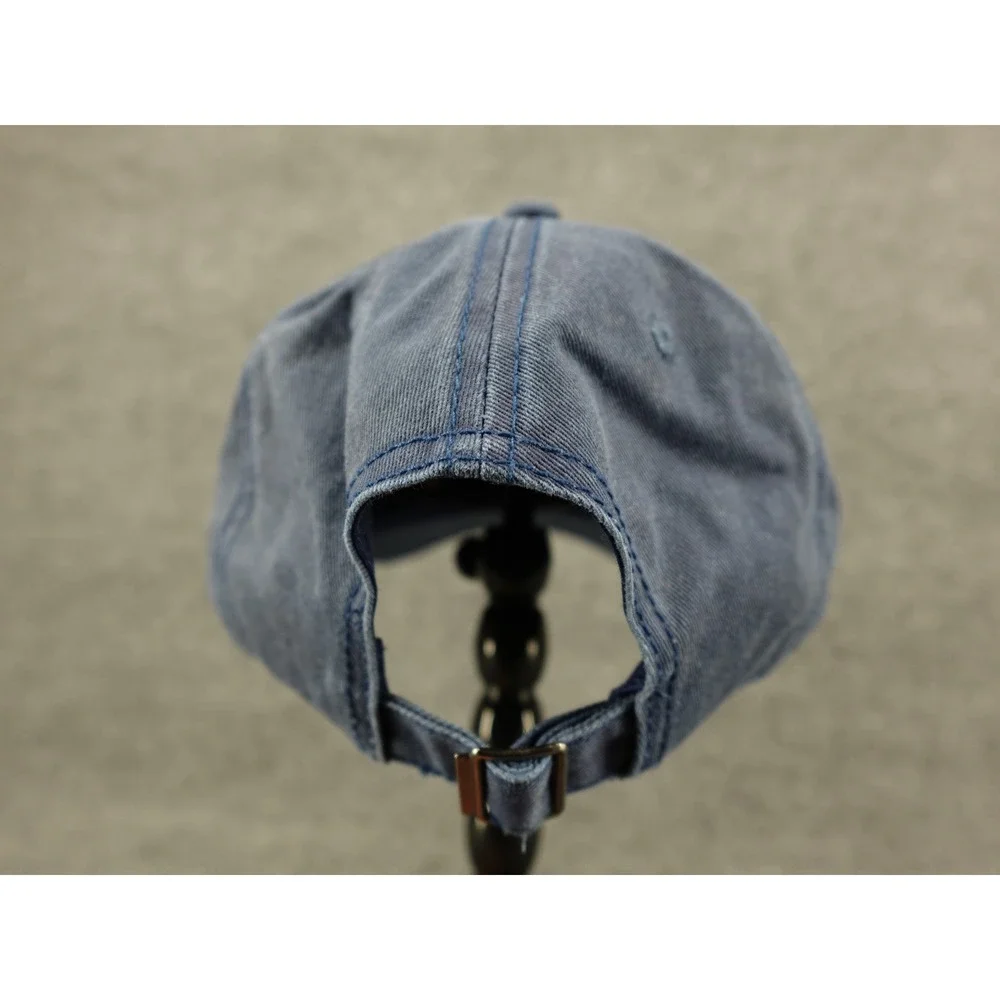 Mu Shang Cap Baseball Hat Unisex OS Navy Blue Embroidered .1a Logo‎ Dad Hat